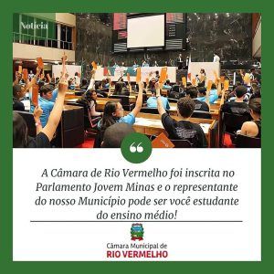Read more about the article Câmara de Rio Vermelho foi inscrita no Parlamento Jovem Minas